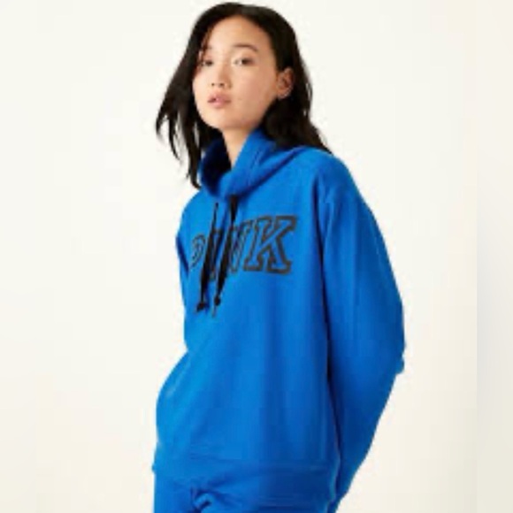 Victoria's Secret Tops - Victoria’s Secret PINK Cowl Neck Pullover Sweater